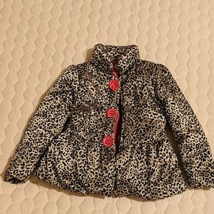 Toddler leopard print winter coat